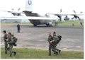 French troops land in Congo (photo courtesy UN/MONUC)